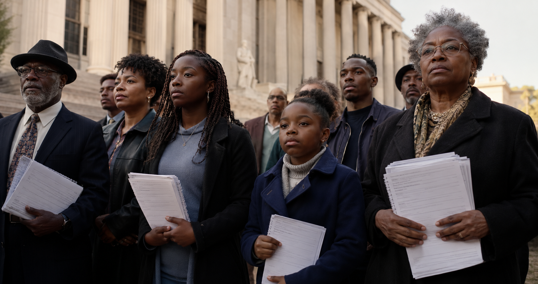 Black voting rights 2026 NAACP advocates outside federal courthouse