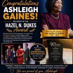 Ashleigh Gaines, ACT-SO Chair for the Anchorage NAACP, recipient of the Hazel N. Dukes Award