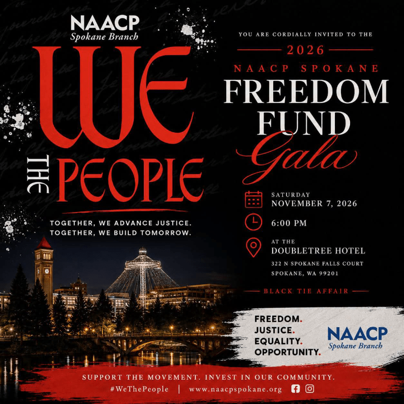 Spokane Freedom Fund Gala 2026 flyer, We The People, November 7 Spokane