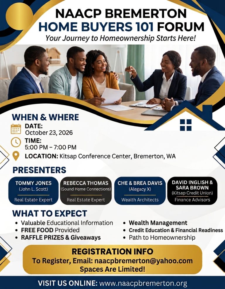 Bremerton Home Buyers 101 Forum flyer