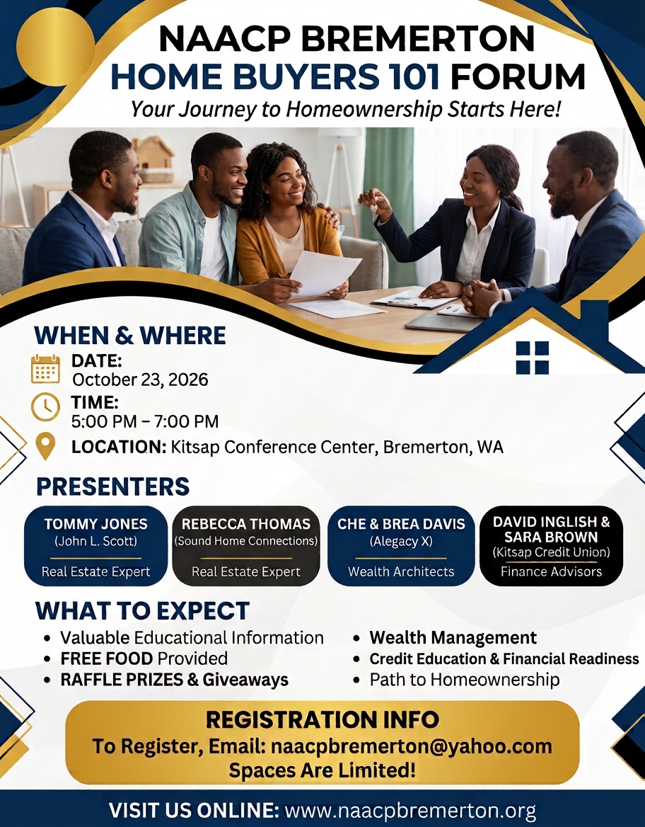 Bremerton Home Buyers 101 Forum flyer