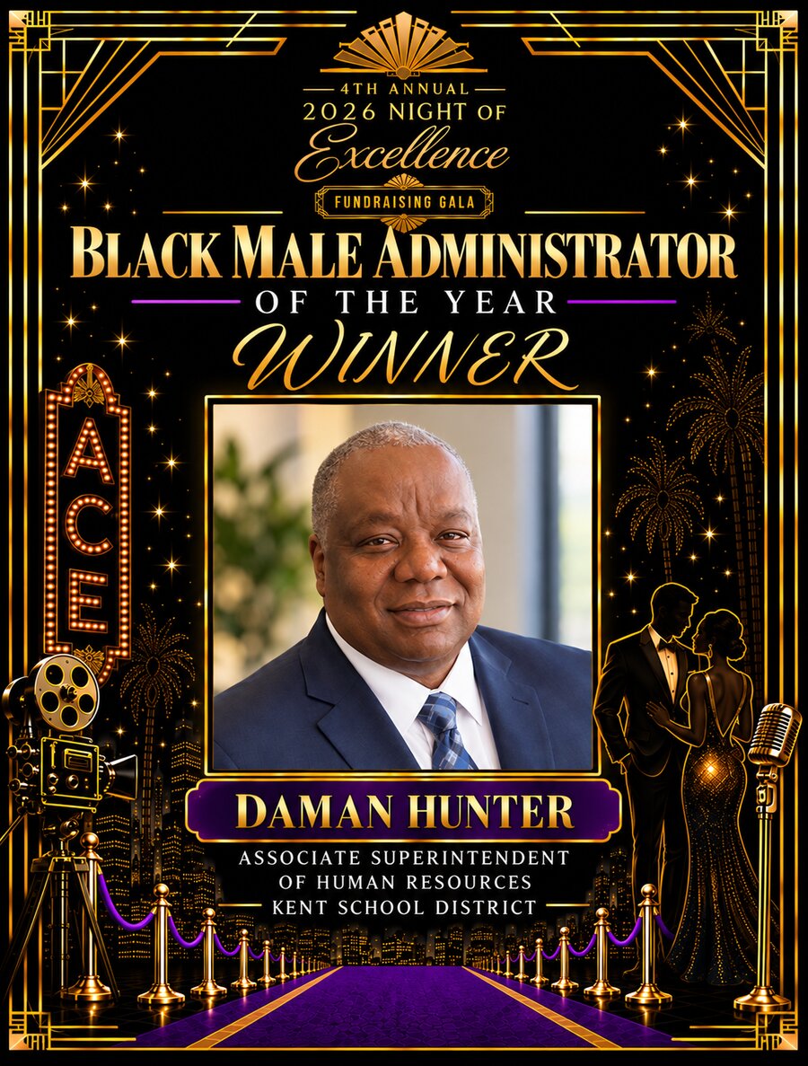 Black Male Administrator of the Year award for Daman Hunter