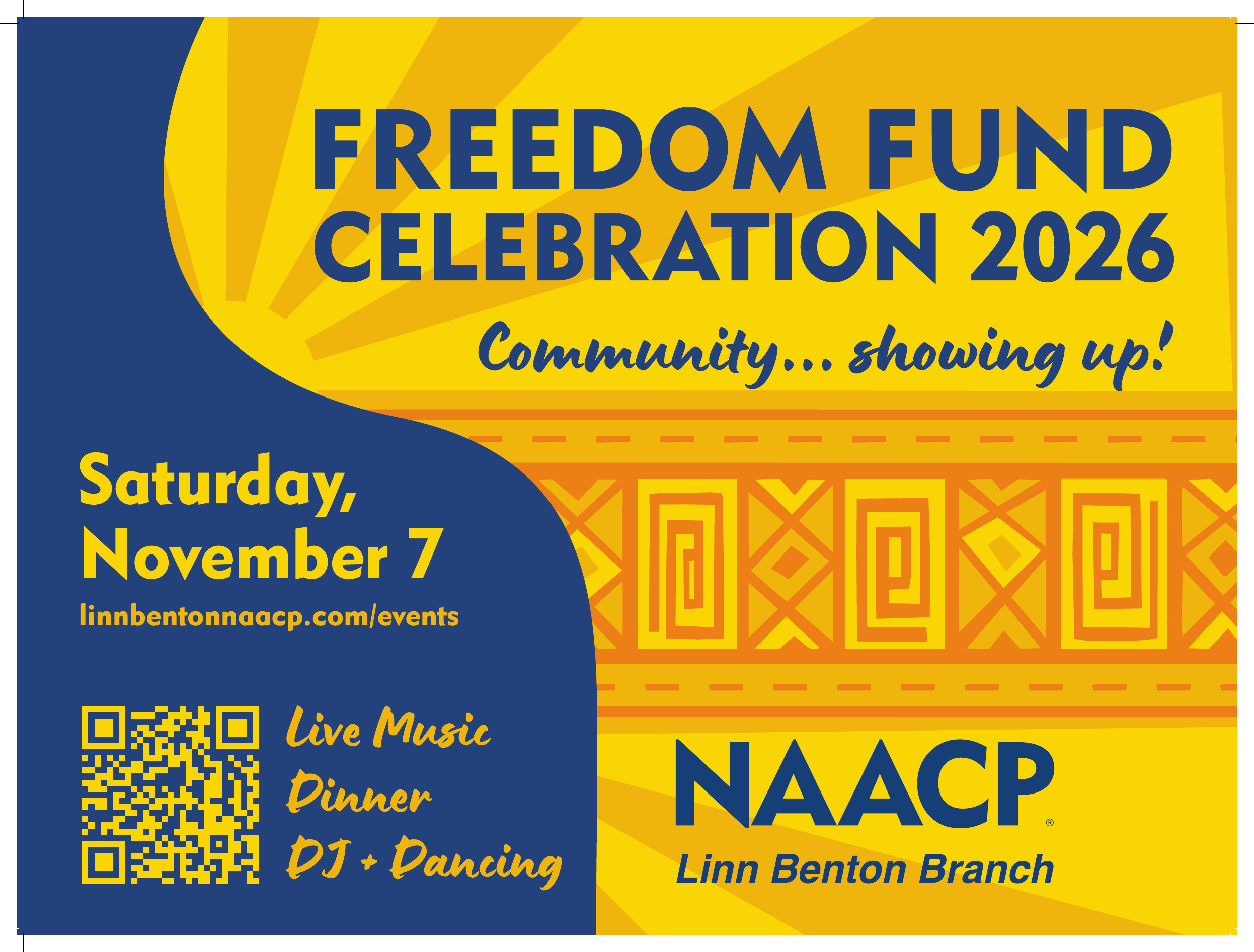 Linn Benton Freedom Fund Celebration 2026 flyer